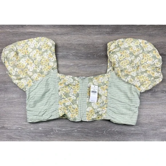 American Eagle Boho Crop Top Womens XXL Halter Blouse New Plus Size - Picture 1 of 8